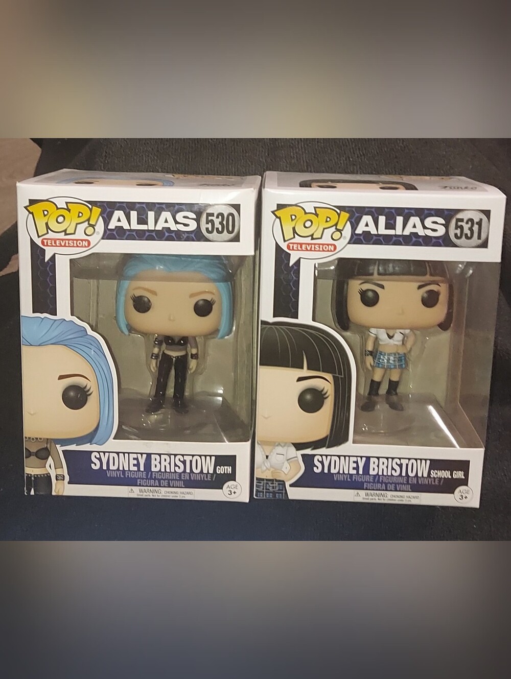 Funko Pop! TV : ALIAS–Sydney Bristow Set Of 2 (Goth #530 & School Girl #531) NIB